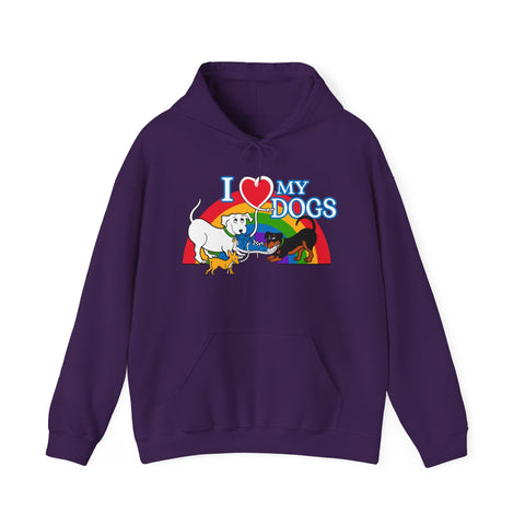 I Love My Dogs Hoodie